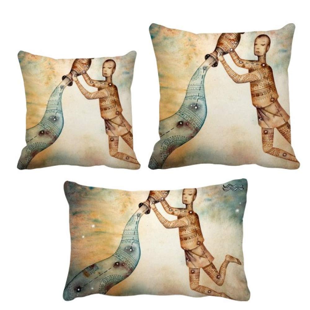 Coussin Wassermann astrologie parfait pour embellir votre canapé de salon