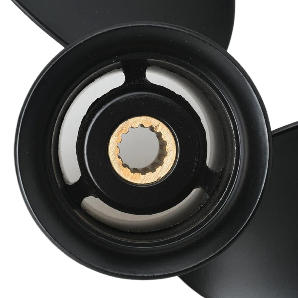 362-64101 Elabora esternamente in Alluminio 14 Spline 9 25x9 Fits Compatibile con Il Motore della Barca da 9 CHP da 9 CHP da 20 CV Sostituisce la Parte OEM per Vari Modelli