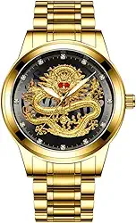 Relógio de Pulso Dragão Chinês 3D