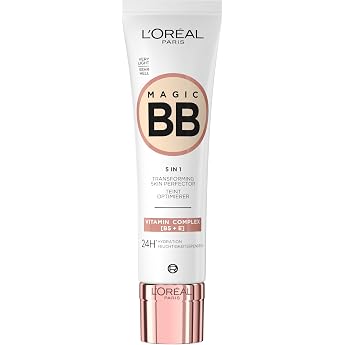 L'Or al Paris BB Cr me C'est Magic - Complexion Perfector 5-in-1 - Moisturising Tint Cream 24H - For All Skin Types - Light and Natural Coverage - SPF 11 - Shade Very Light 01 - 30