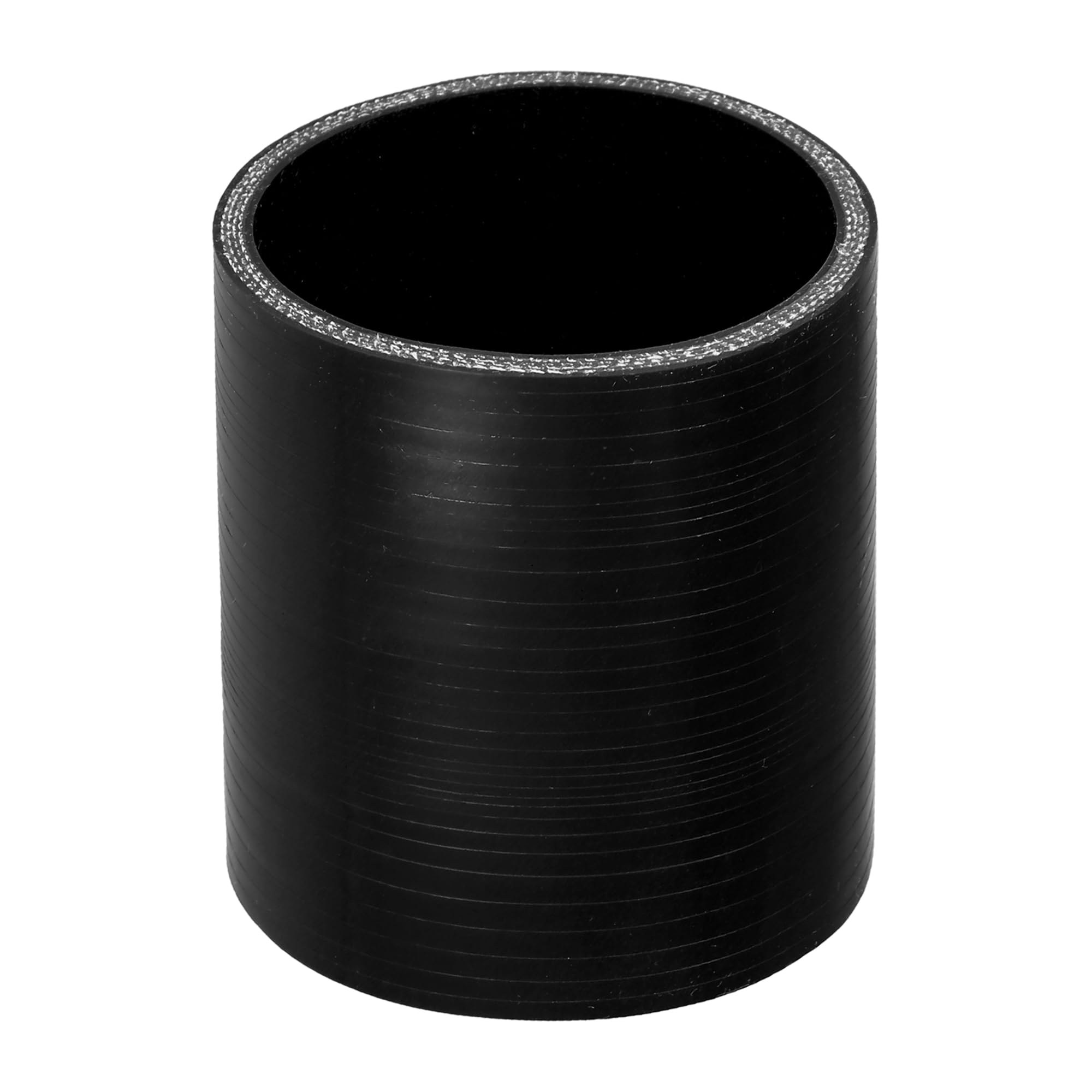 QUARKZMAN 1 Pz Tubo in Silicone per Auto Nero da 80mm (3.15") di Diametro Interno e 100mm (3.94") di Lunghezza a 0 Gradi, Universale