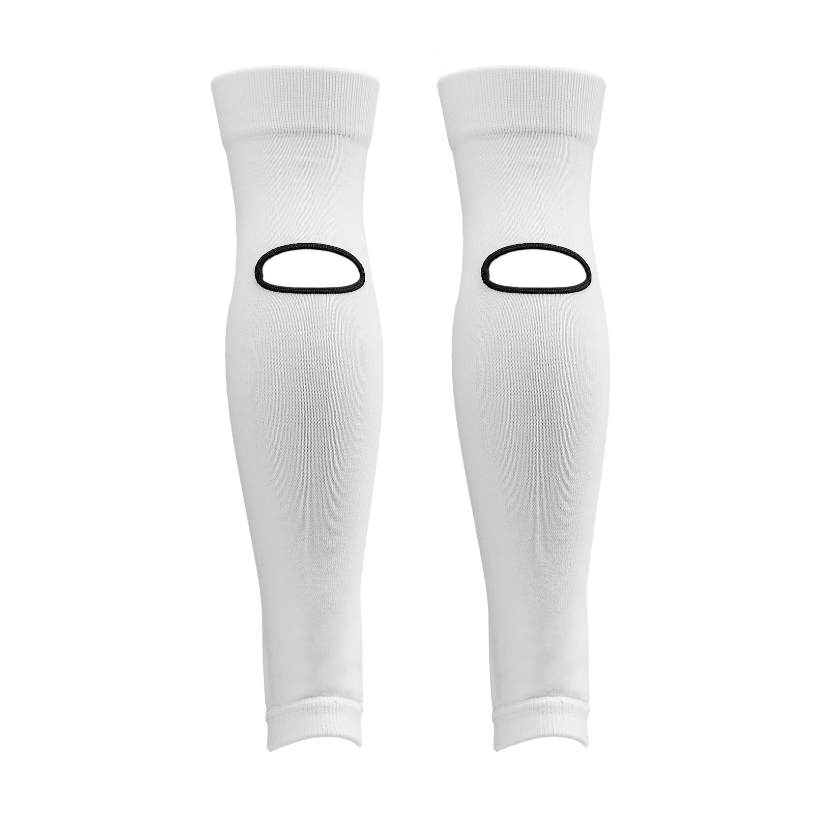 GRASSENGINE Calf Compression Sleeves for Men and Women, Pre Cut Breathable Hole Leg Sleeves, Calf Relief Soccer Sock Sleeve