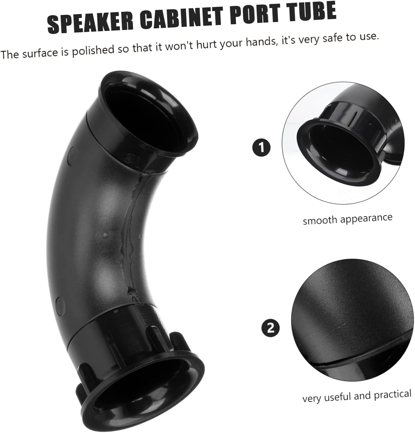 Garneck 2pcs Sound Guide Speaker Port Tube Speaker Air Port Cabinet Voice Outlet