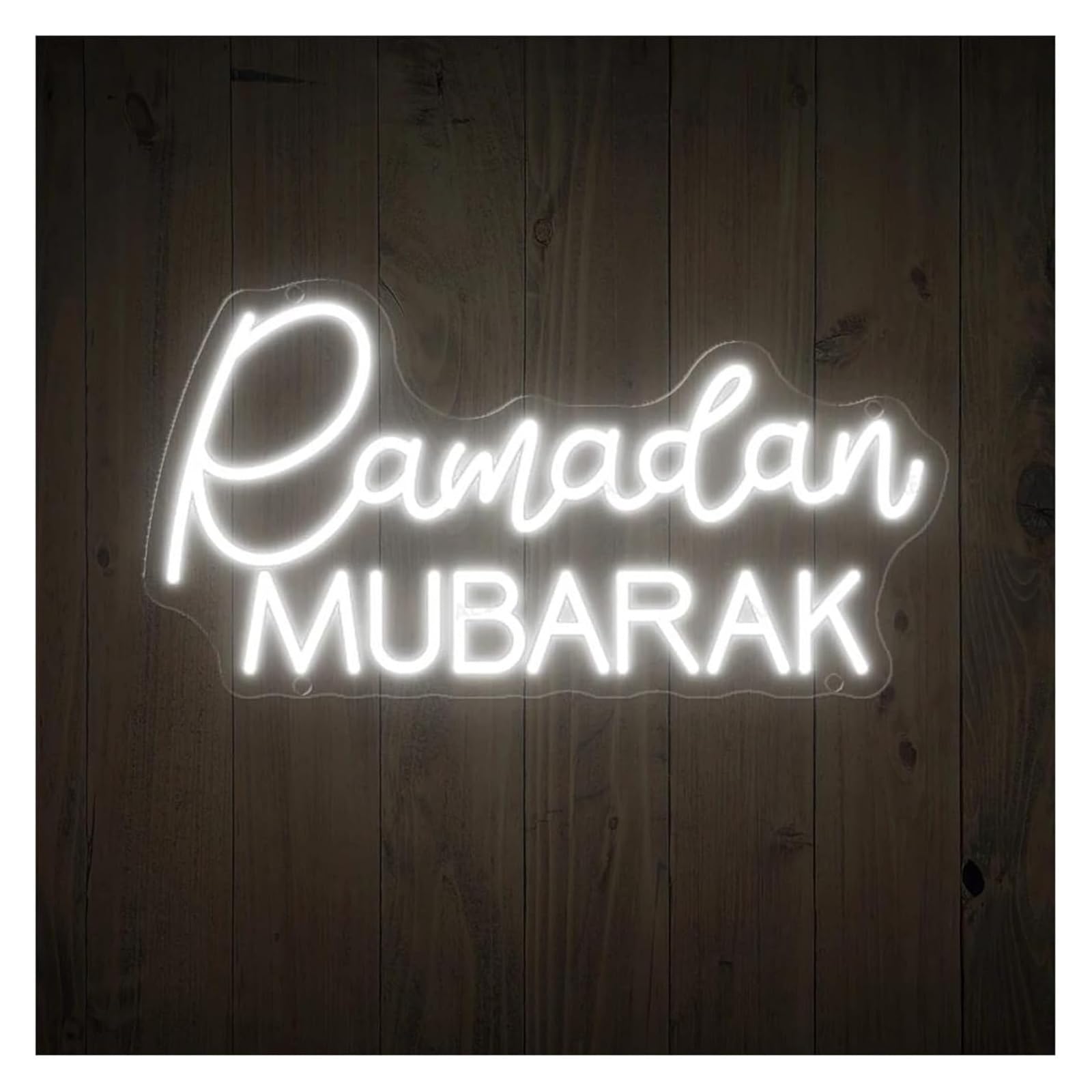 insegna al neon Decorazione luminosa al neon Ramadan Mubarak per insegna 28 cm x 40