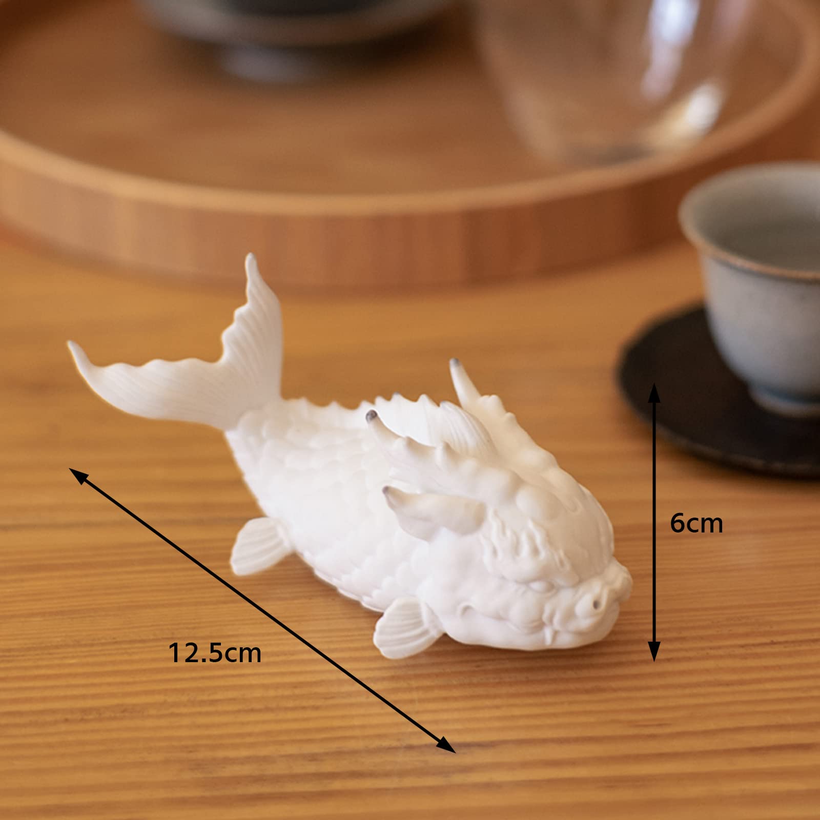 Amazon.co.jp: 鯉が龍になった 龍 置物 おもしろ 龍鯉 インテリア雑貨 