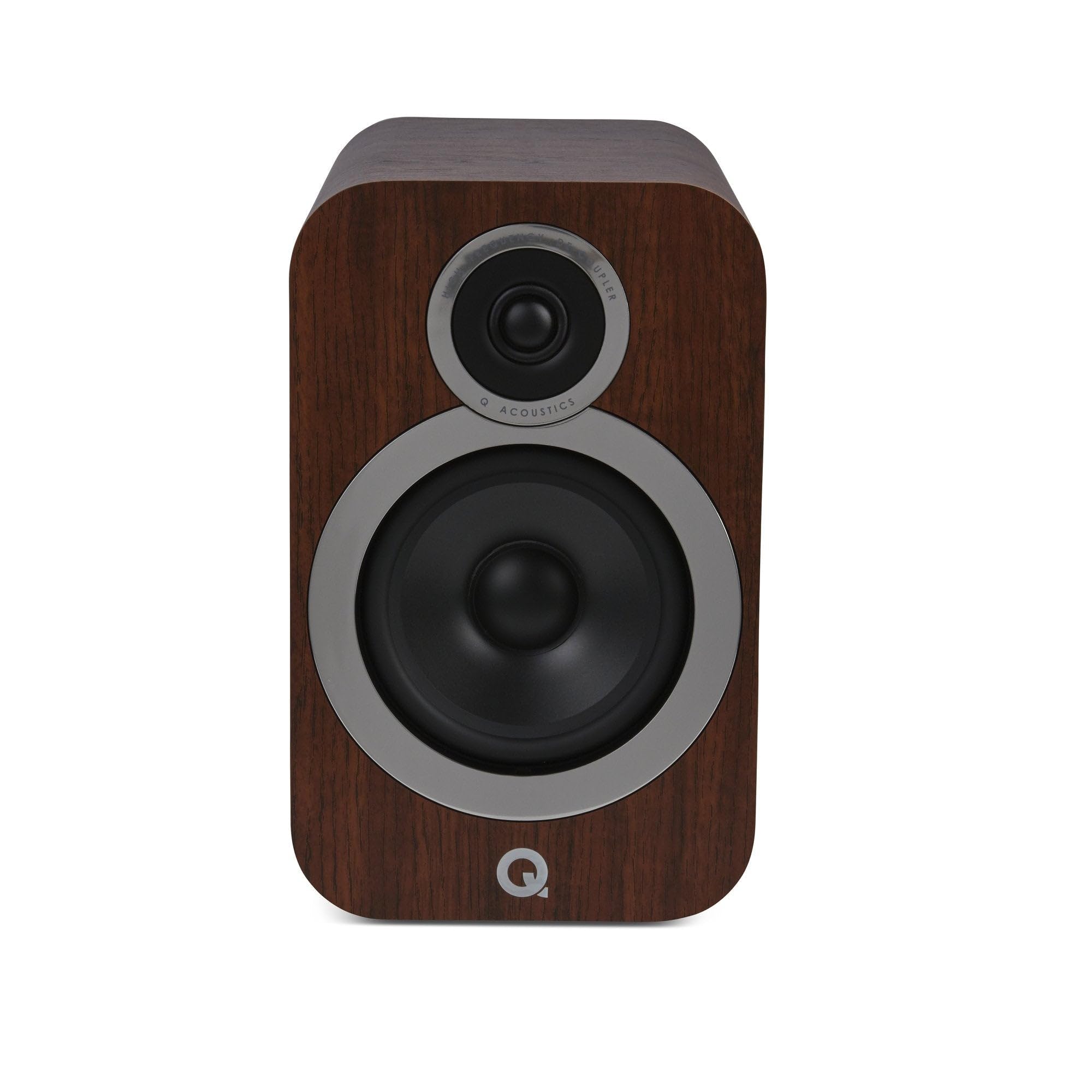 3030i Bookshelf Speakers Pair English Walnut - Featuring 2-way Reflex Enclosure Type, 165mm (6.5") Bass Driver, and 22mm (0.9") Tweeter - Stereo Speakers Hifi/Passive Speakers