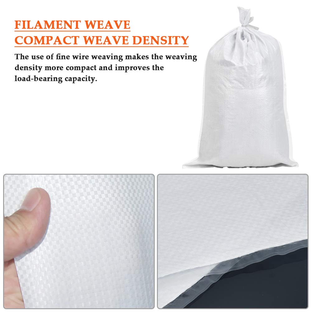 Sacs à Gravats En Polypropylène - Lot De 30 - Dimensions 60x40 Cm - Pour Chantier, Déchets, Sable, Feuilles