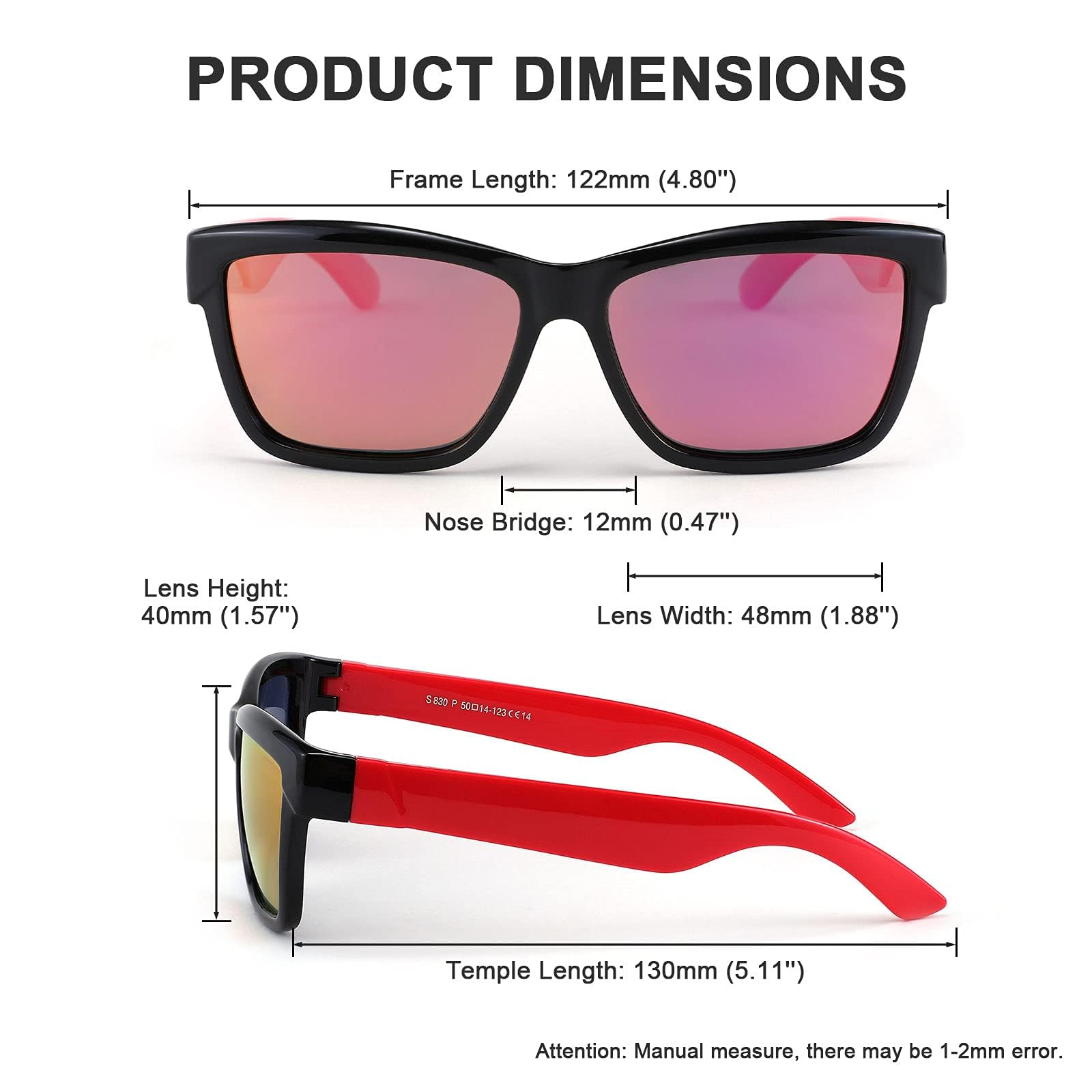 Karsaer Kids Teens Baseball Polarized Sunglasses Sports TR90 Frame Girls Boys Cycling Sunglasses E1098 1