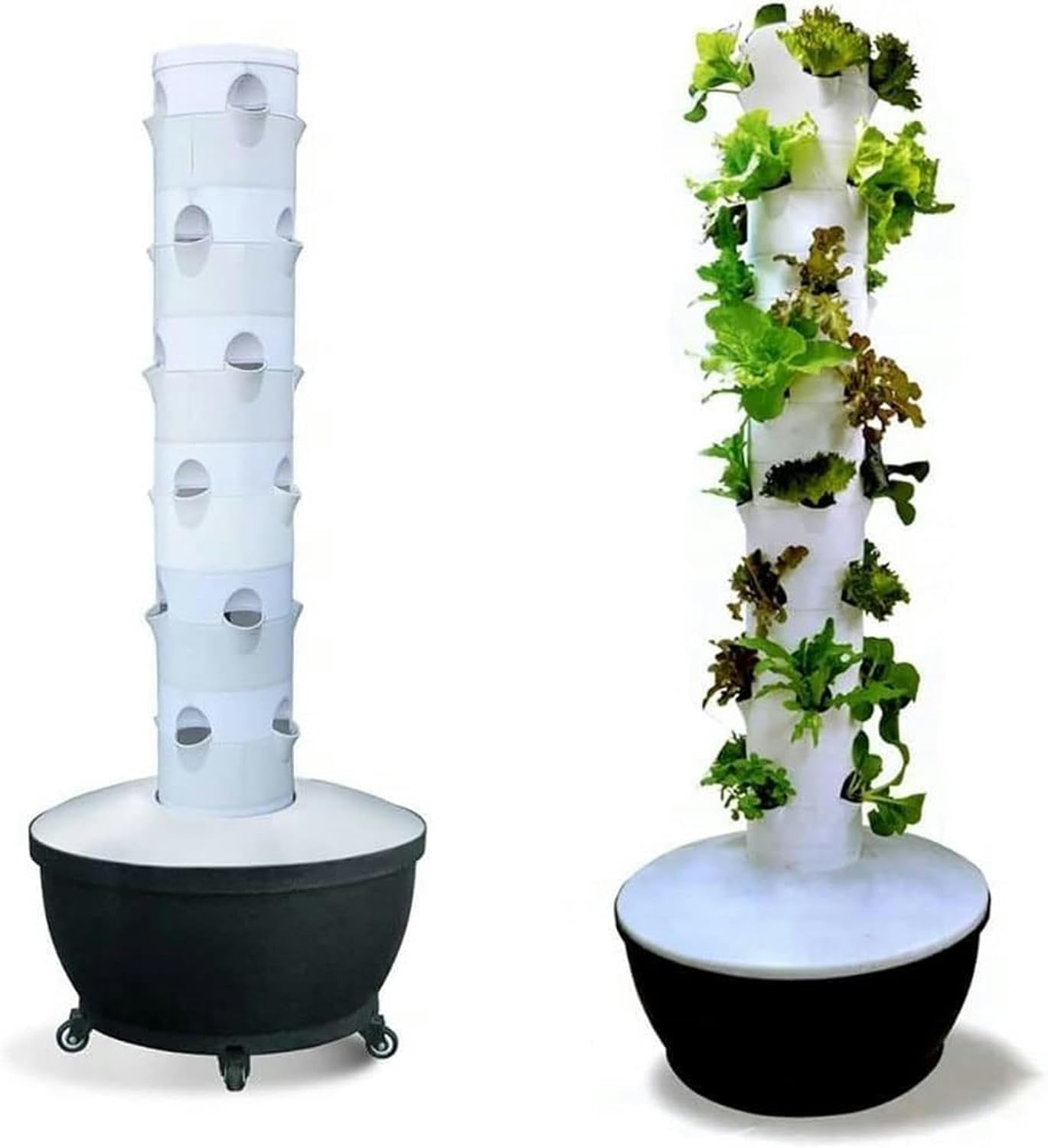 Hydroponic Growing Kits Hydroponics Tower, 6 Floor 36 Pods Garden Hydroponic Growing System, Aeroponics Grow Kit Aquaponics Planting System, for Herbs, Fruits and Vegetables,Ideal Gardening~/