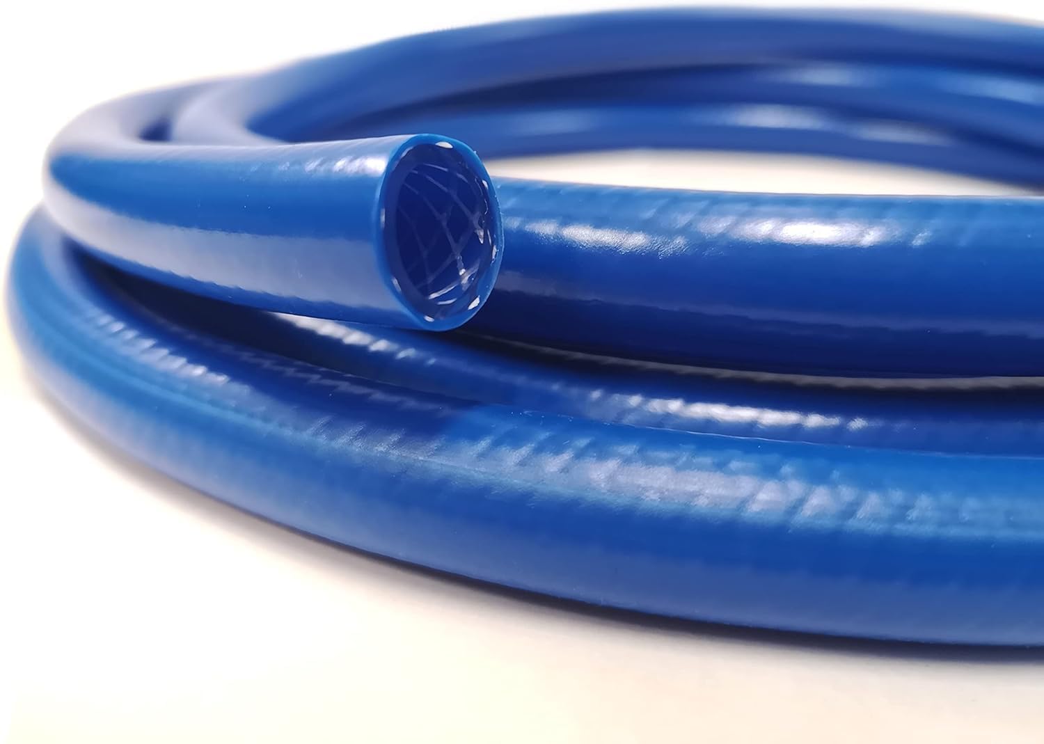 4-Layer Blue Garden Hose 1/2" | Water Hose for Potable Water| Hosepipe for Camping Site, Camper, Van, Garden | Drinking Water Equipment (60)