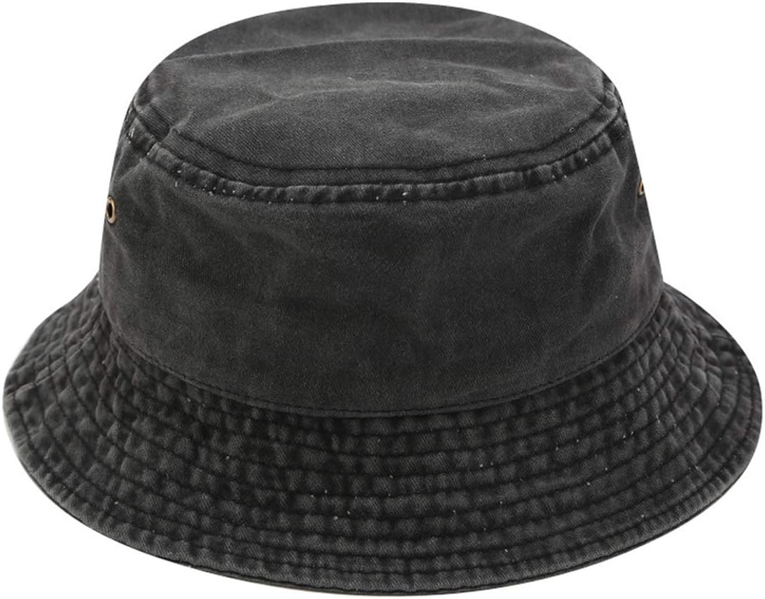 Vintage Cotton Bucket Hat Washed Retro Outdoor Fishing Sun Hat