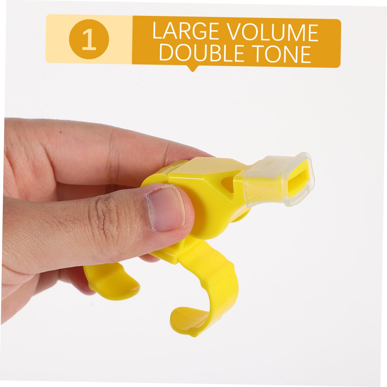 Abaodam 4Pcs Loud Sports Whistle with Ring Portable Whistle for Outdoor Activities Durable Material for Referees Teachers and Lifeguards