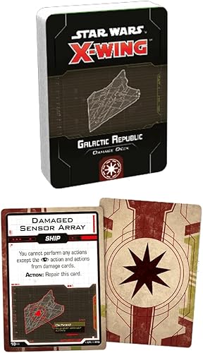 Miniatura 3 de Star Wars X-Wing 2 edición Juego de miniatura Galactic Republic Baraja de daños  Juego de estrategia para adultos y adolescentes  A partir de 14