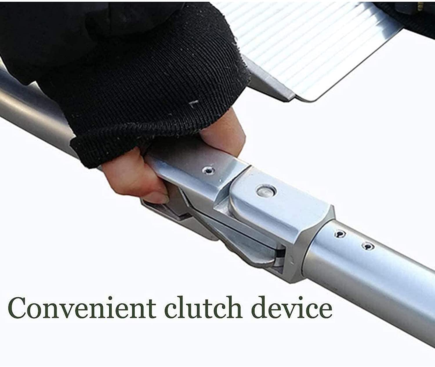 Tragbare Bahre aus Aluminiumlegierung, Tragbare Trage, Schaufeltrage aus Aluminium, faltbar, teleskopisch, mit abbrechbarem Scharniermechanismus, Krankentrage, verstellbare Länge