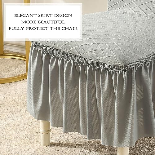 Housse de chaise extensible jacquard pour masquer les défauts et protéger vos sièges - 6