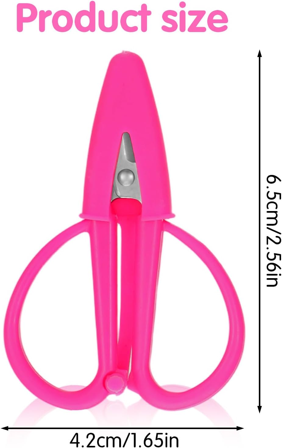 3 Pack Mini Scissors Set, Compact Travel-Sized Scissors with Protective Cover Small Colorful Travel Scissor Tiny Portable Needlepoint Scissor for Paper Cutting Sewing Embroidery Crafts and Yarn