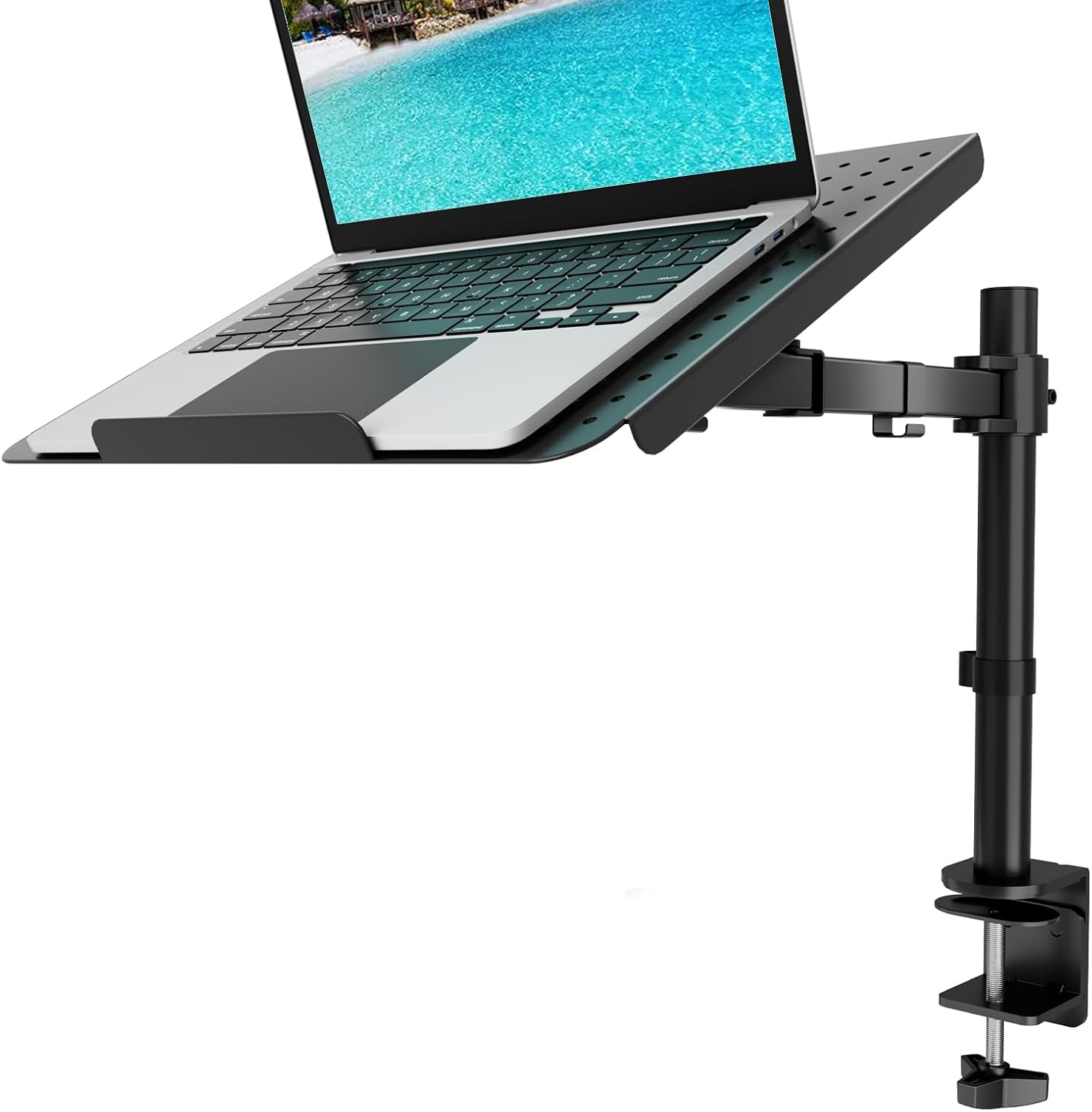 WALI Laptop Tray Desk Mount for 17inch Notebook