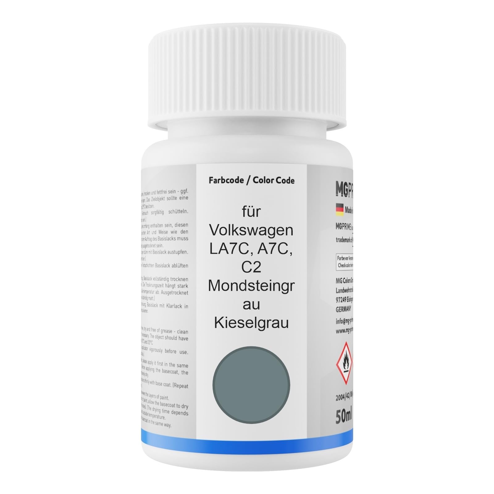 MG PRIME RAL 7031 Blaugrau Lackstift – Seidenmatt, 50 Ml, Schnell Trocknend, Für Modellbau & Mehr