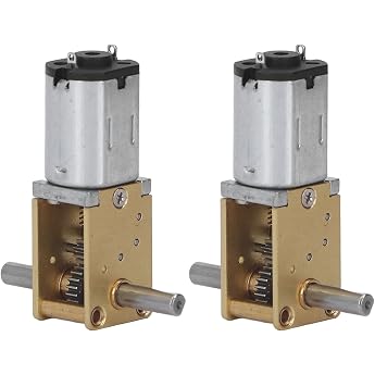 Mini Micro Metal Gear Motor Double Shaft Gear Motor Pack of 2 DC6V 190RPM 1218-N20 DC Gear Motor Copper Low Noise Double Shaft Speed Reduction Motor for Electronic Locks