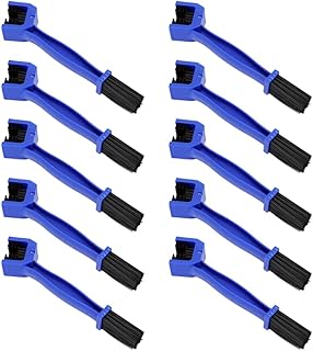 Breeshy Cepillos azules para motocicleta y cadena de bicicleta limpieza cepillos de cadena