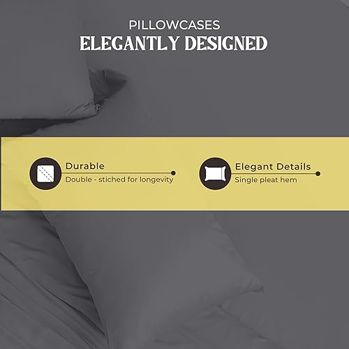 Miniatura 101 de Mayfair Linen Sábanas 100% de algodón egipcio tamaño Queen – Juego de sábanas de 1000 hilos de algodón egipcio tamaño Queen, 6 piezas, color rubor