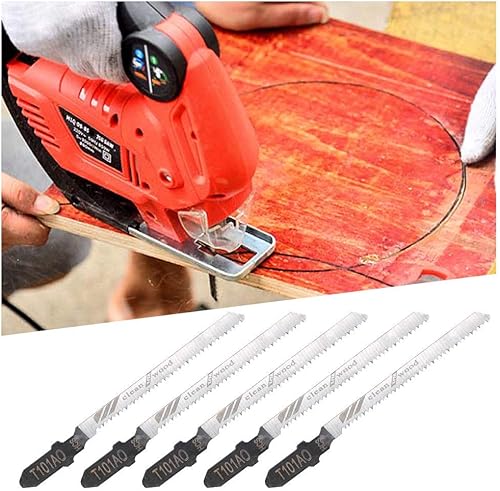 Miniatura 5 de Hojas de sierra de calar, 5 piezas T101AO T101AO hoja de sierra de calar universal surtido para cortar metal, madera, PVC y más, apto para Bosch,