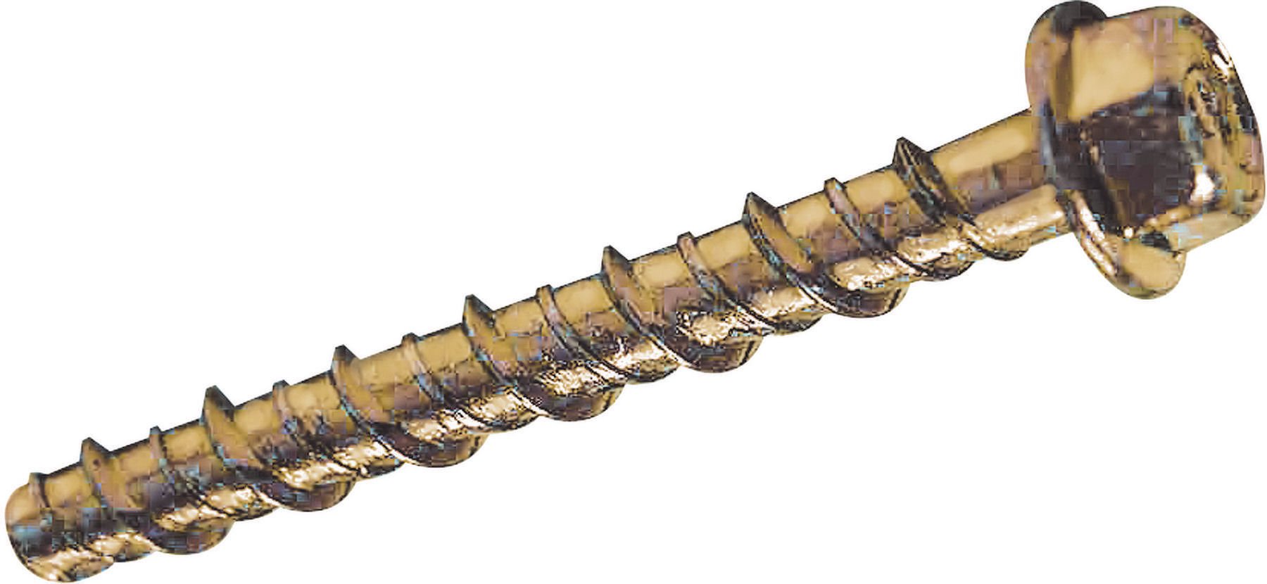 Unifix Yellow V35147 5 X 50Mm Thunderbolt Zinc And Hex Flange Head Masonry Anchor (Box Of 100)