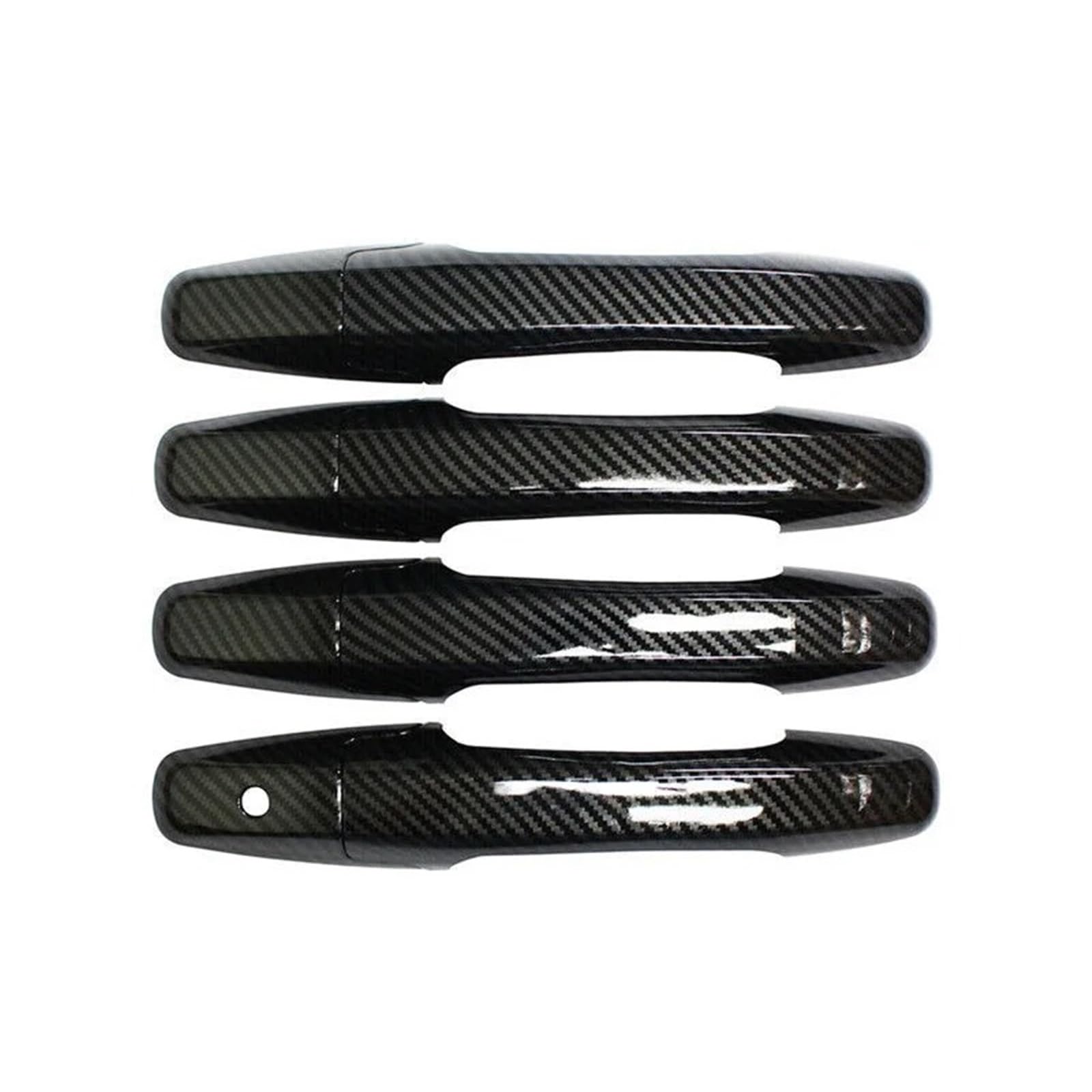 DUDUYANG Car Outside Door Handle for Civic 8th for Pilot 2009 2010 2011 Car Carbon Fiber Style Exterior Door Handle Moulding Cover Trim Decor Auto