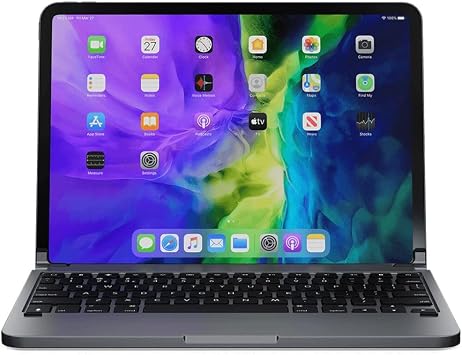 Brydge Pro 11 Keyboard Compatible with iPad Pro 11-inch 1st Generation & 2nd Generation Models 2018 & 2020 | Aluminum Wireless Bluetooth Keyboard with Backlit Keys | Long Battery Life | Space Gray