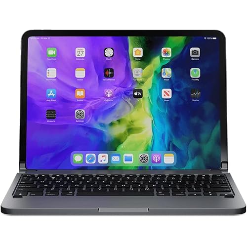 Brydge Pro 11 Keyboard Compatible with iPad Pro 11-inch 1st Generation & 2nd Generation Models (2018 & 2020) | Aluminum Wireless Bluetooth Keyboard with Backlit Keys | Long Battery Life | (Space Gray)