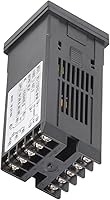 Vista 8 de Controlador de temperatura PID, alarma de 32.0 °F-122.0 °F REX-C100 Termostato inteligente digital LED PID controlador de temperatura AC110V-240V