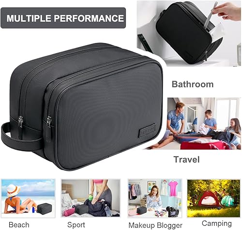 Miniatura 3 de Neceser de viaje, organizador de artículos de aseo personal, kit de afeitado resistente al agua, para accesorios de aseo personal, artículos