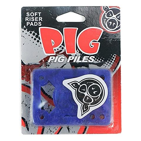 Blaue weiche Schockpads von Pig Piles Skateboard Cover