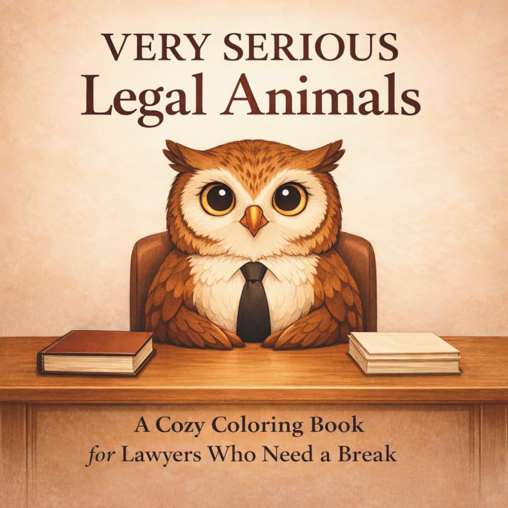 Very Serious Legal Animals: A Cozy Coloring Book for Lawyers Who Need a Break