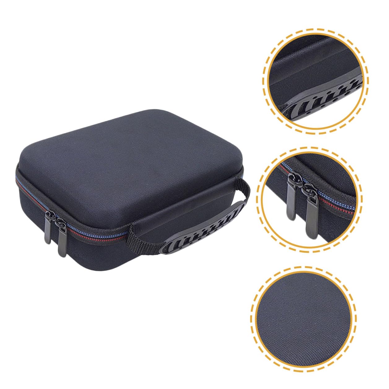 VILLCASE Étui de Rangement pour Rasoir Manuel en Eva Noir, Paquet à Trimmer Portable et Léger, Fête des Pères Voyages