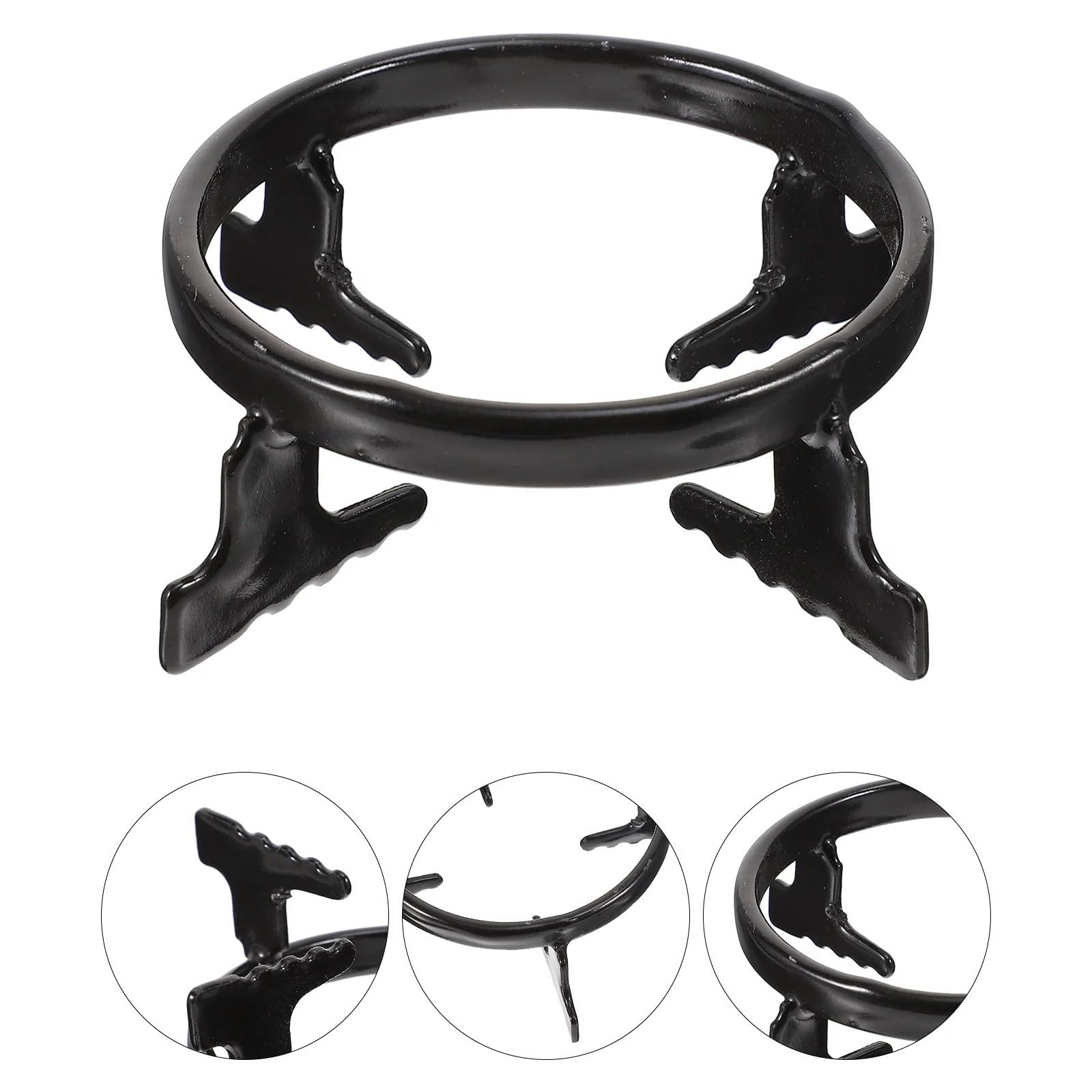 Support Wok Pour Gaz Support de cuisinière à gaz, 2 pièces, supports de casseroles, anneau de cuisinière en fonte, dessous de plat antidérapants, anneau de Support de table de cuisson, poêle
