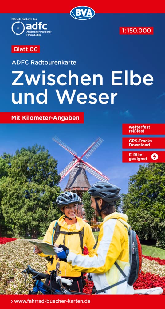 Zwischen Elbe & Weser cycling map (6) (Radtourenkarte)