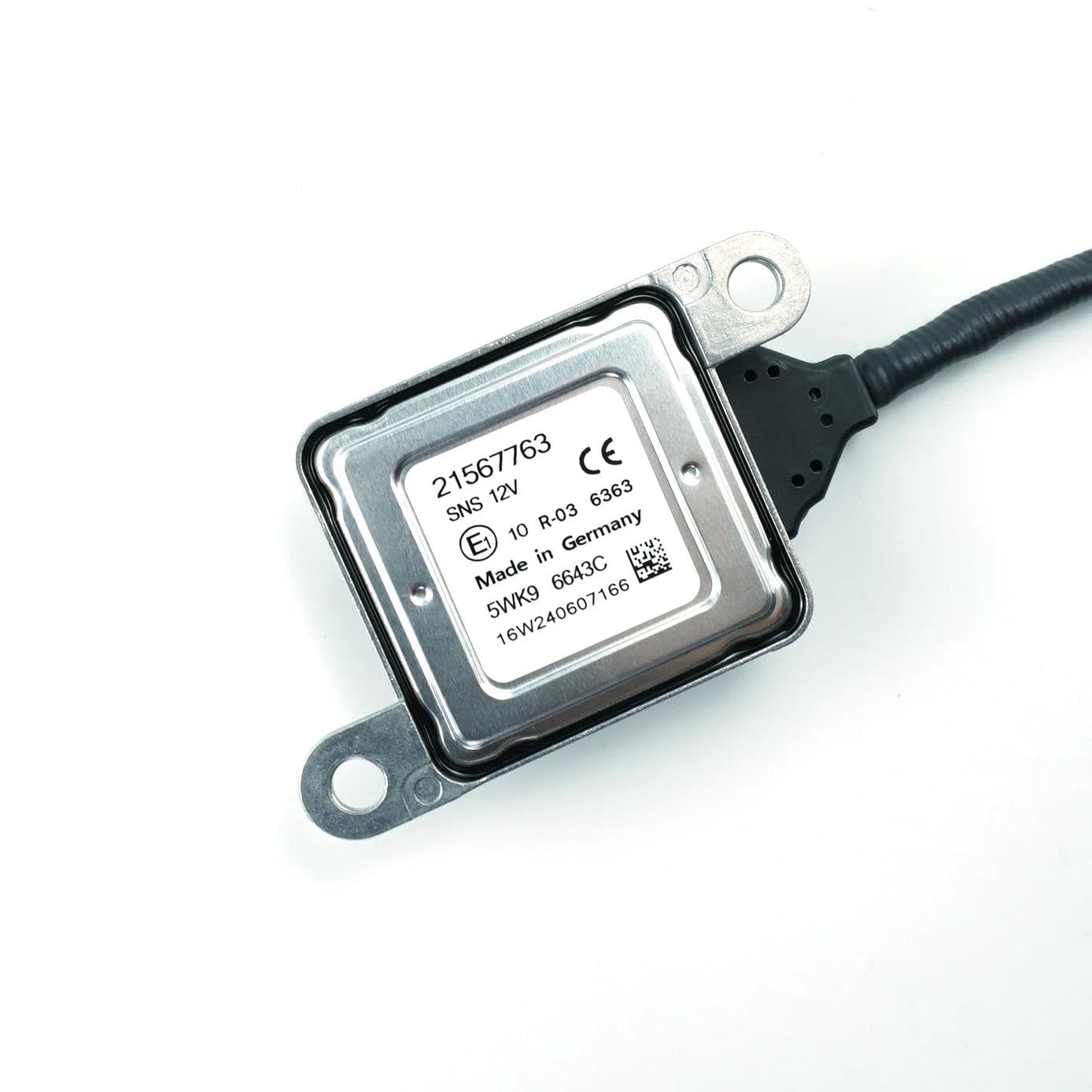 Sensor de NOx 21567763 5WK96643C Sensor de NOx Sensor de oxígeno y nitrógeno Compatible con Piezas de camión para Volvo D11 D13 D16 5WK9 6643C Sensor de NOx Lambda
