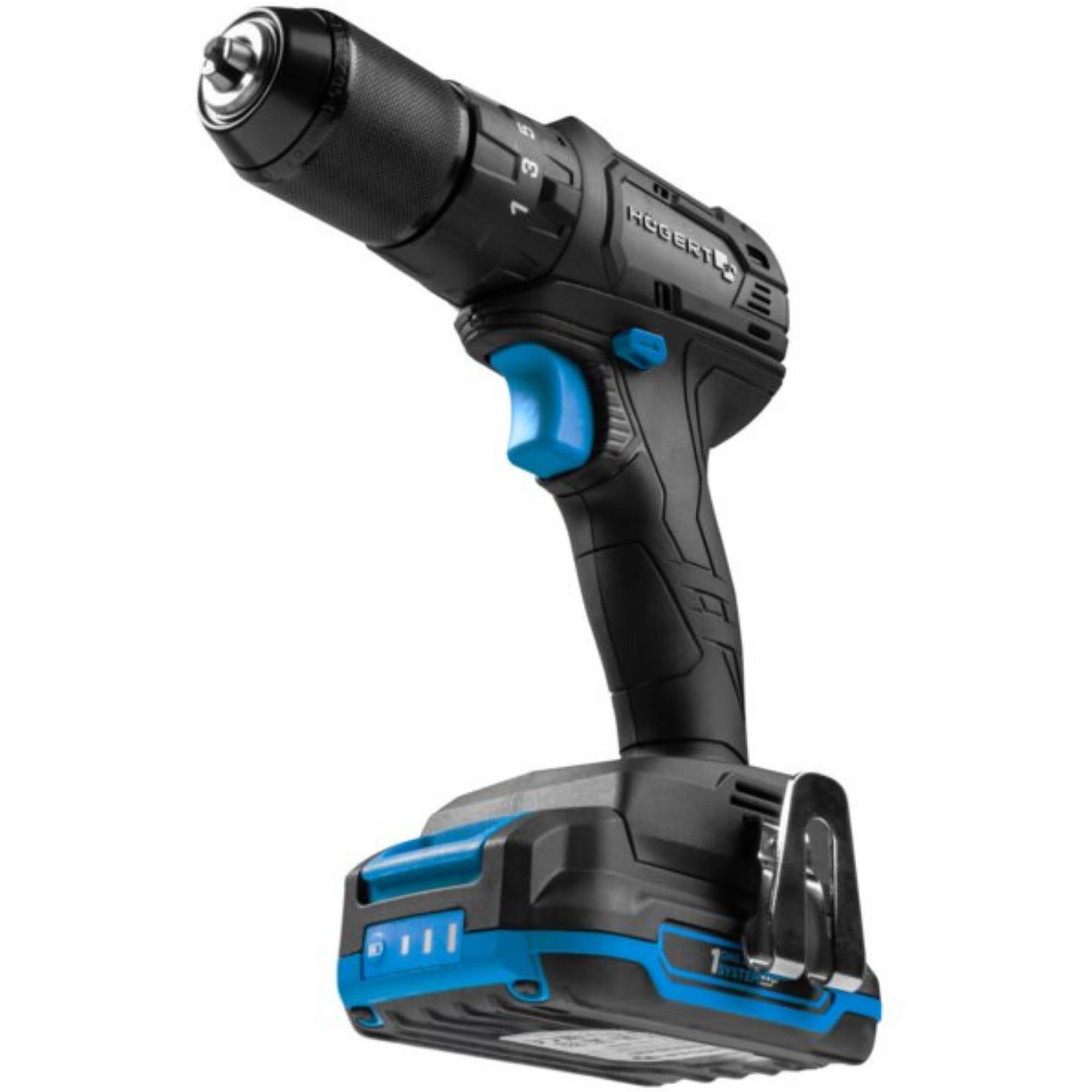 HÖGERT TECHNIK Taladro atornillador inalámbrico brushless 18V 40 Nm, taladro compacto sin percusión con 2 baterías 2 Ah y cargador 4A para montaje bricolaje taller