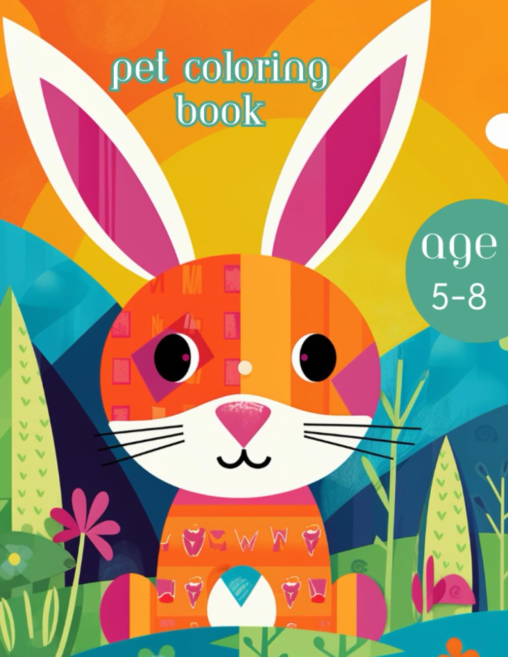 Pet Coloring book: for kids age 5 to 8