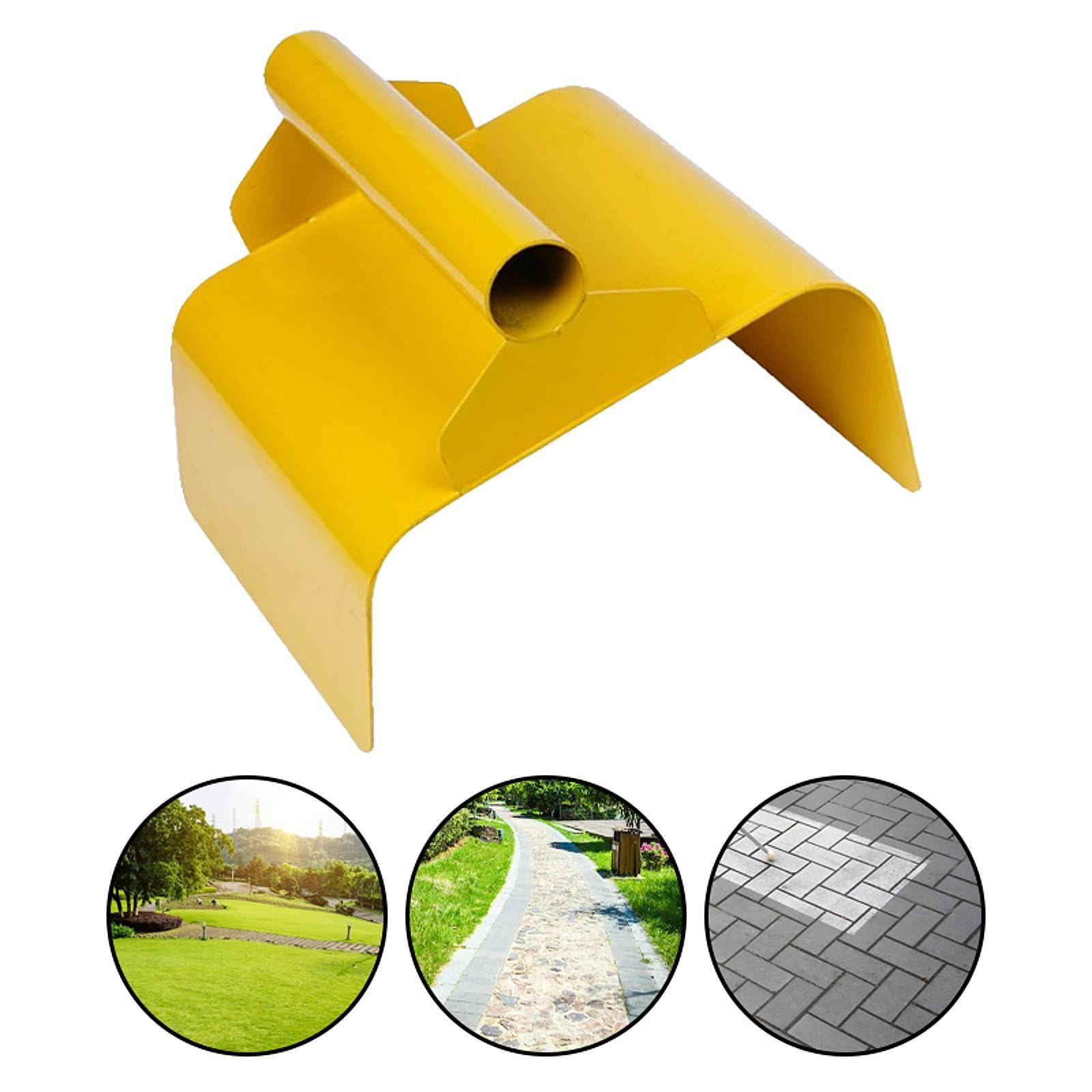 Llana para bordillos de jardinería Llana para hormigón Herramientas para enlucido Cemento Acabado de márgenes Rejuntado de baldosas Acero inoxidable, Style a