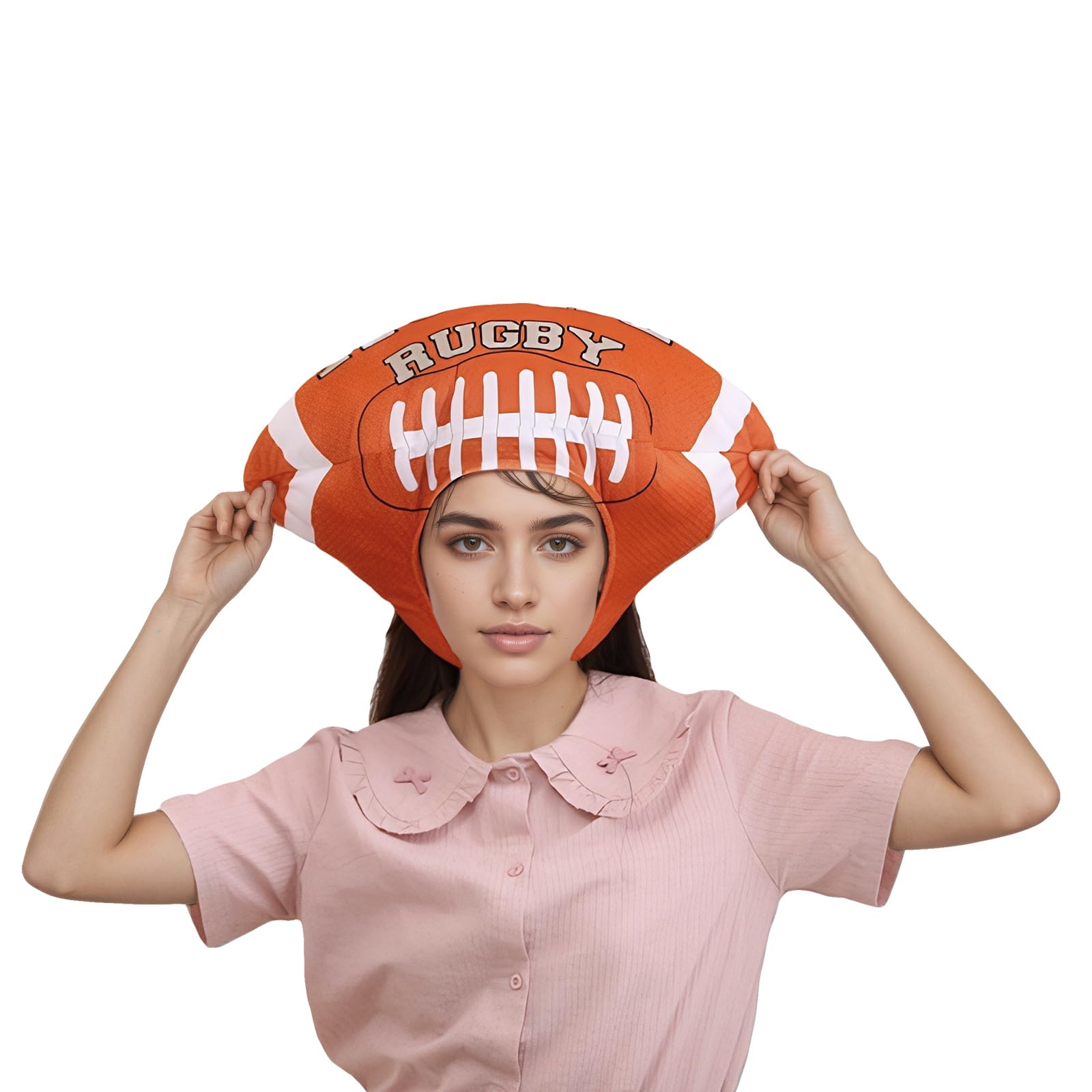 Moonlove Funny Sports Ball Novelty Hat Basketball Football Rugby Badminton Design Available Lovely Plush Stuffed Balls Cap Party Costume Headwear Photo Prop Headgear