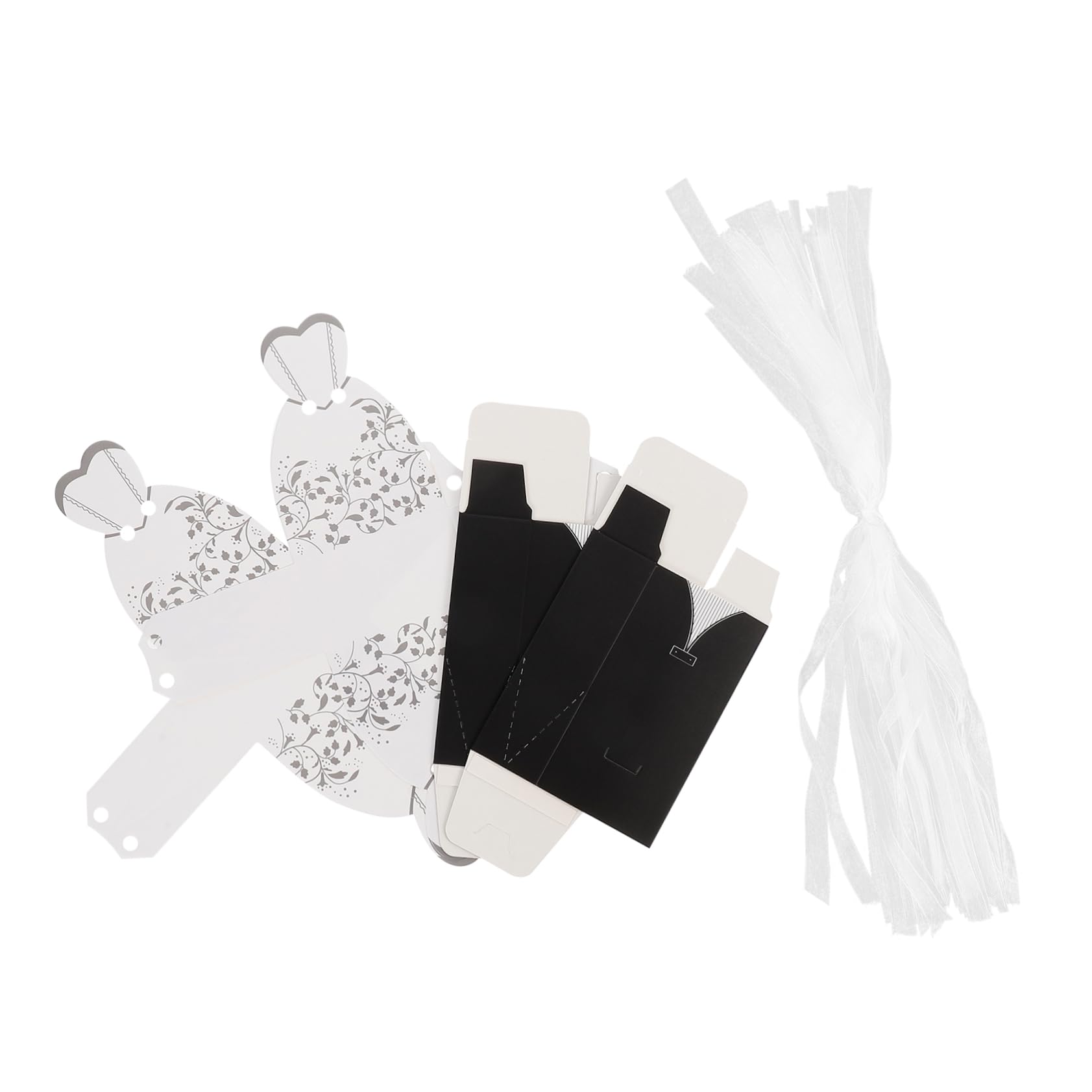 100pezzi Scatole Decorativi Per Matrimonio Di Scatole Per Dolci Eleganti Contenitori Per Regali e Confetti Facili Da Assemblare e Sicuri Da Usare Per Cerimonie e Festività