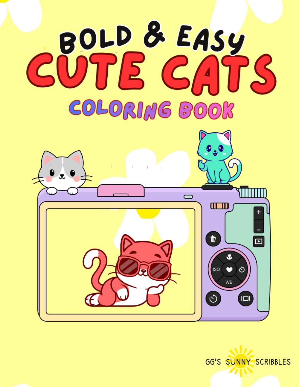 BOLD & EASY CUTE CATS COLORING BOOK (BOLD & EASY COLORING BOOKS)