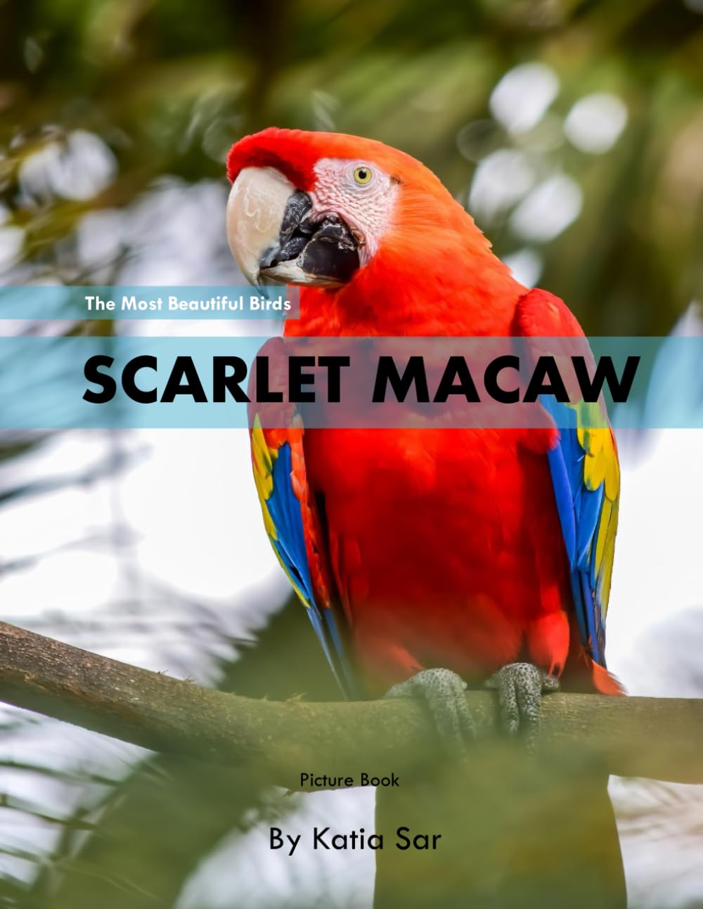 Scarlet Macaw: A perfect Coffee Table Picture Book - For Bird Watchers and Nature Enthusiasts .