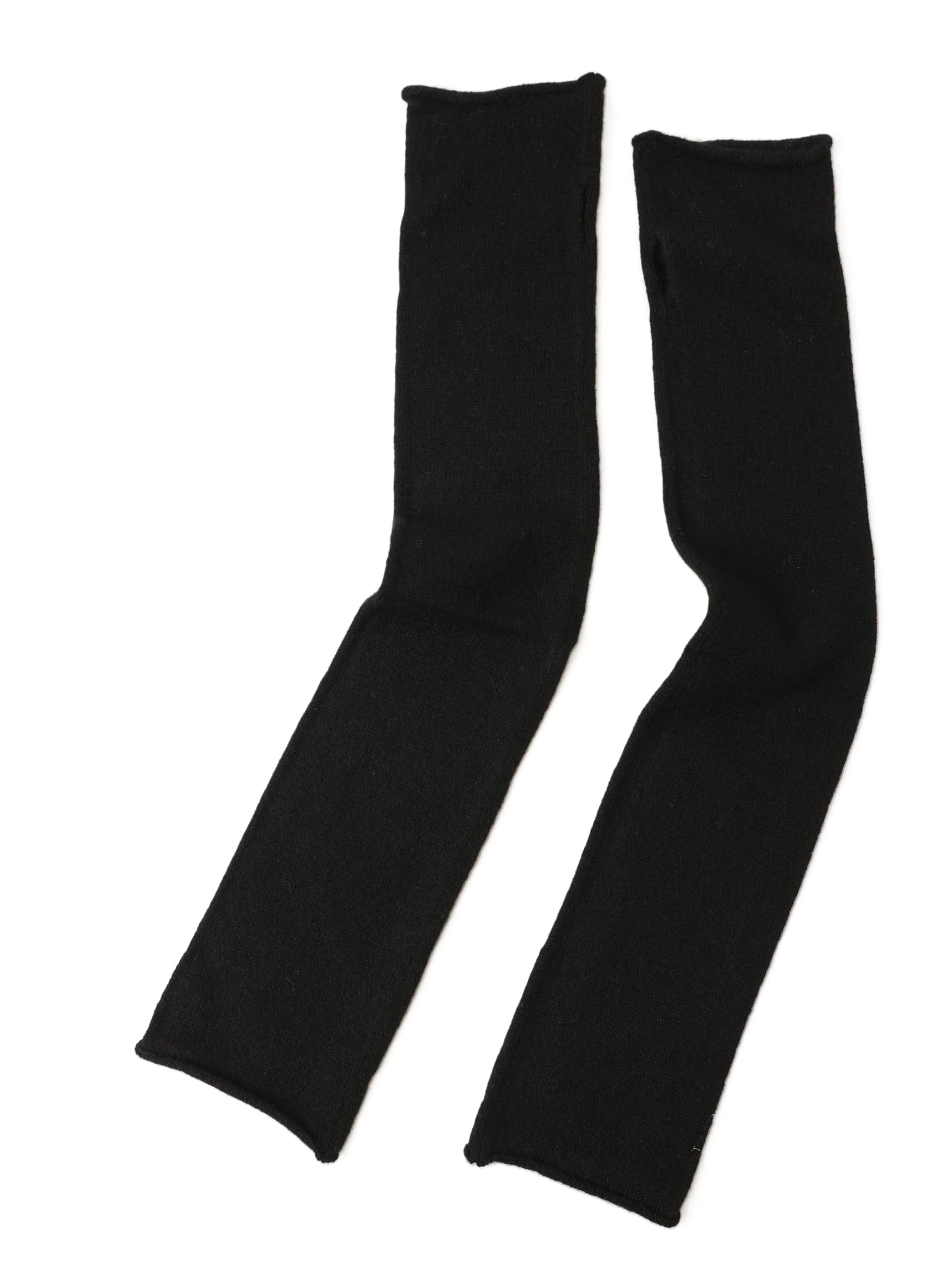 Donna extra lungo 100% Cachemire Manicotti Scaldabraccia Guanti Lunghi Mezze Dita Scaldapolsi Cashmere moda sera