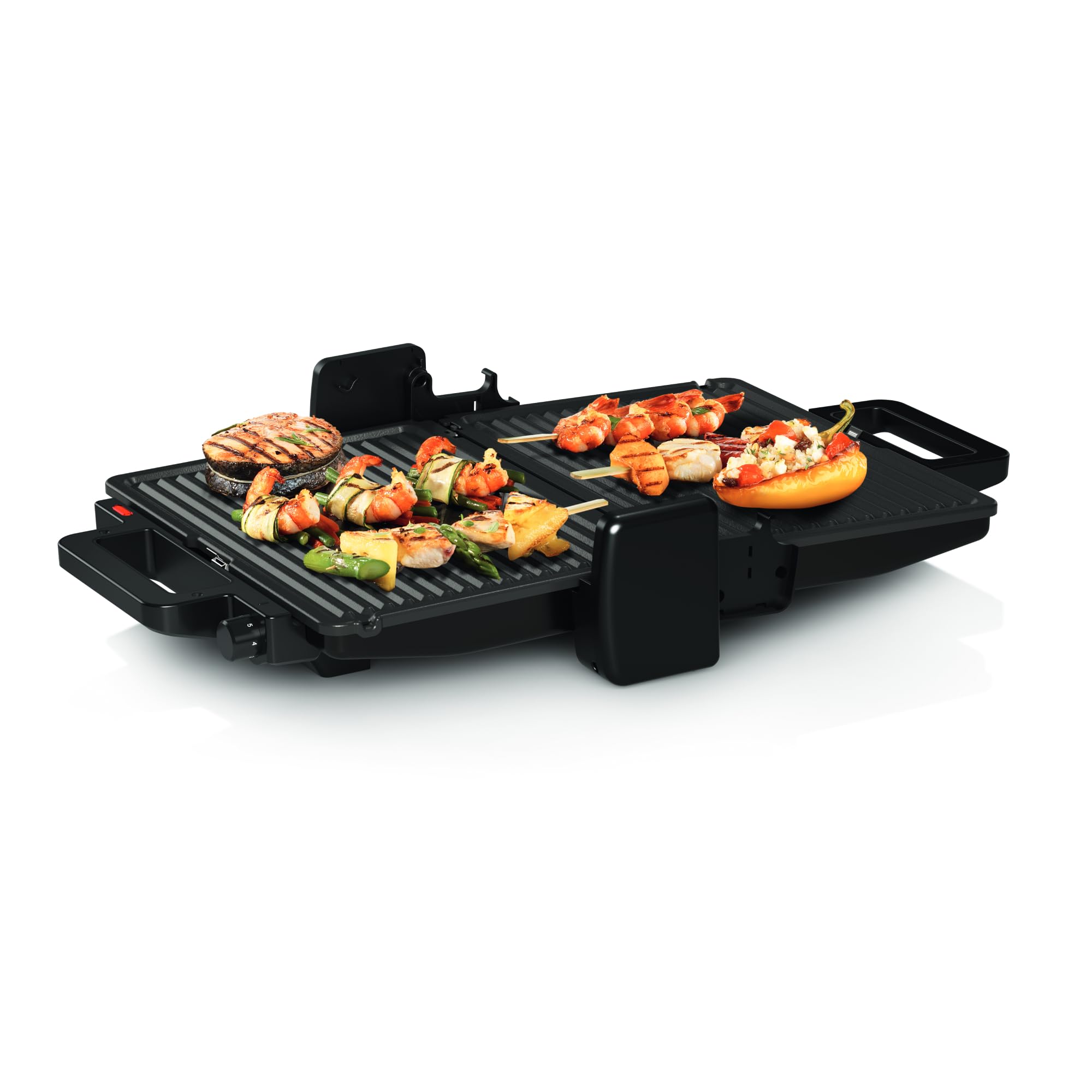 Bosch Grill, 2000 W, Termostato, Revestimiento cerámico, Negro, TCG3323