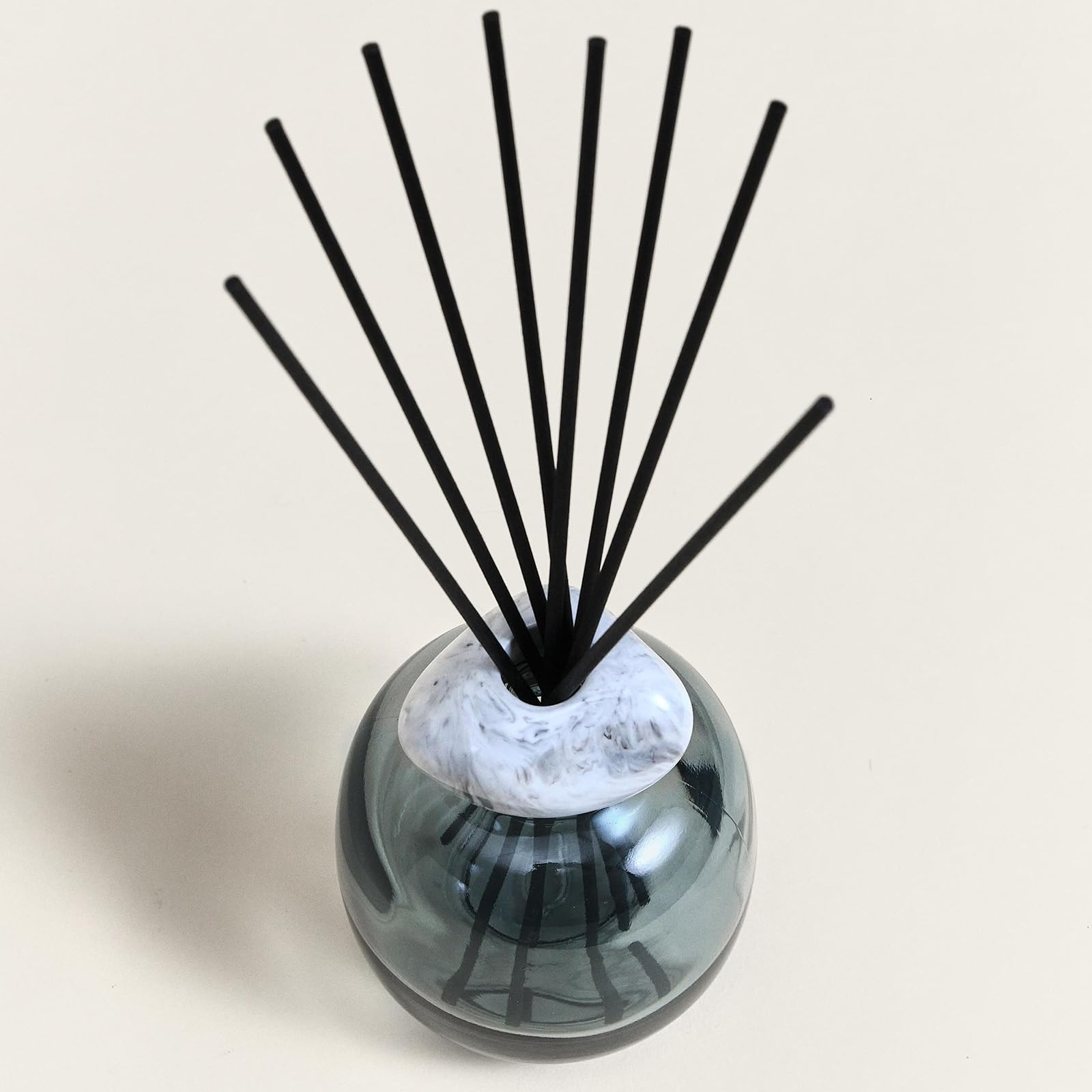 MAISON BERGER Bouquet Minéral Thé Blanc Pureté Diffusore 180 ml | Bouquet Minéral Thé Blanc Pureté, vetro laccato (blu), 180 ml con 6 bastoncini, circa 6 settimane