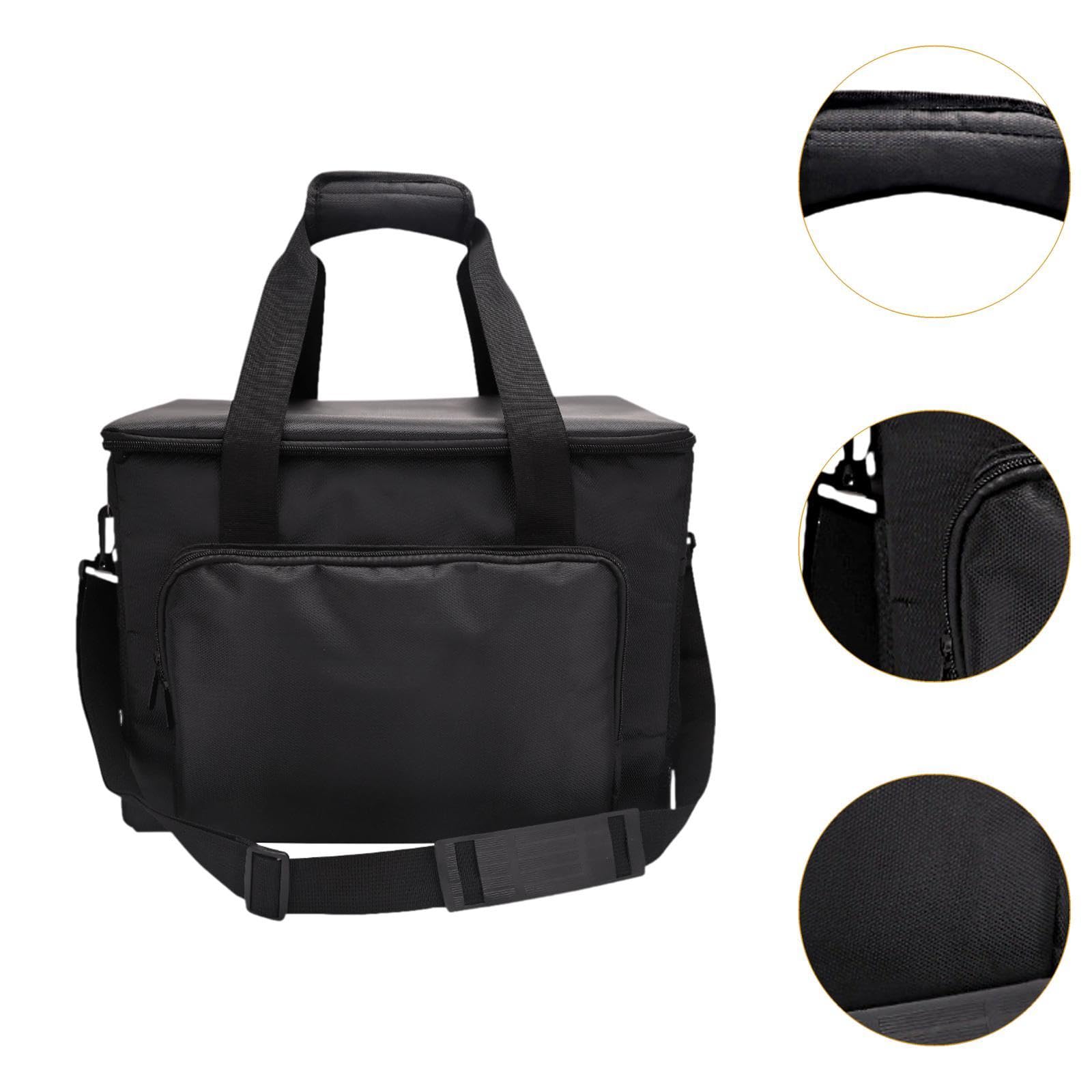 Borsa da barbiere per parrucchieri, forbici e pettini, grande capacità, in tessuto Oxford, organizer per strumenti da parrucchiere, 40 x 28 x 30 cm, nero