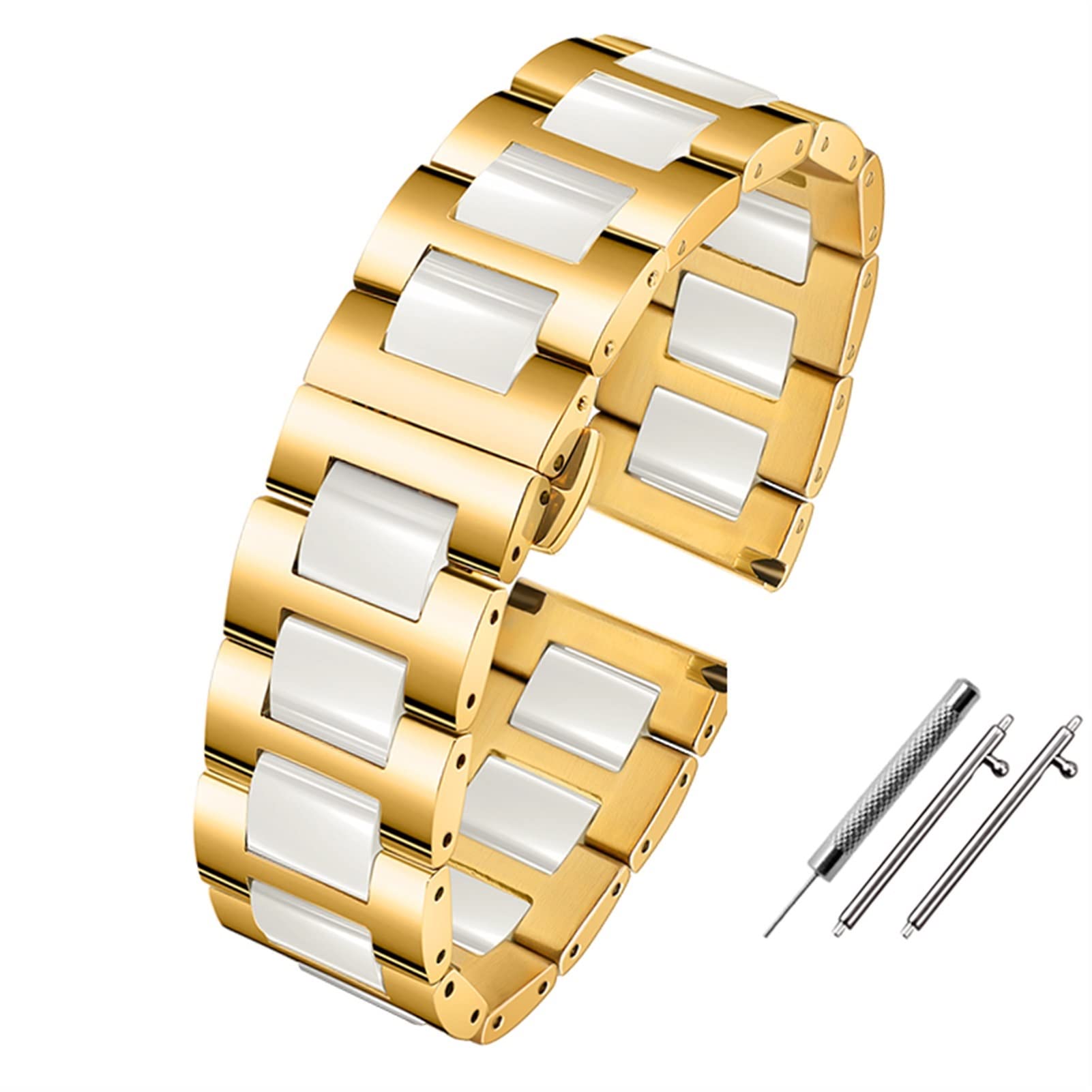 Correa de reloj inteligente de 20 mm y 22 mm, pulsera de cerámica para Samsung Gear S2, S3, S4, correa de repuesto para Huawei Watch2 Pro GT2 Magic Bands